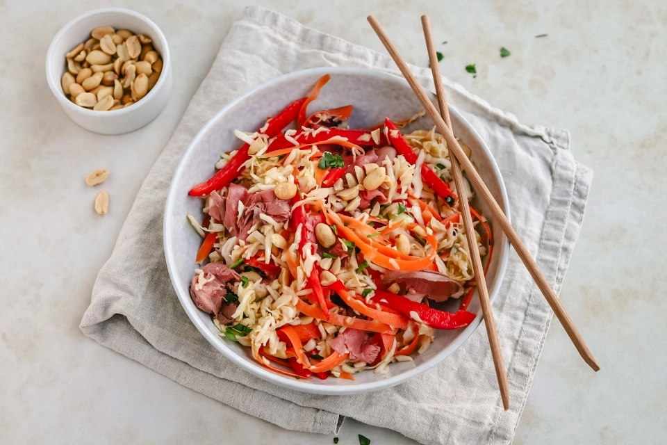 Roast Beef & Cabbage Salad