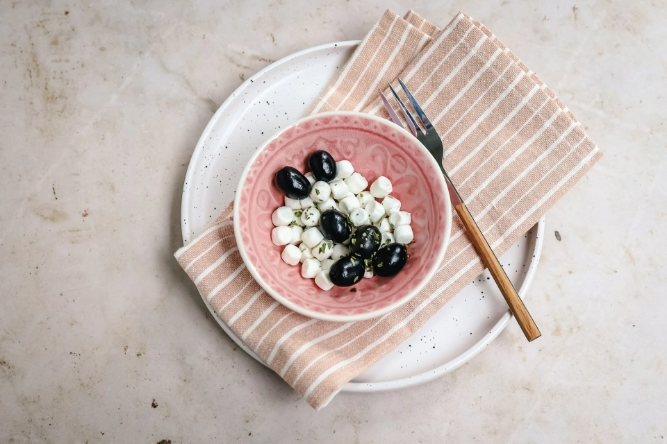 Goat cheese with olives