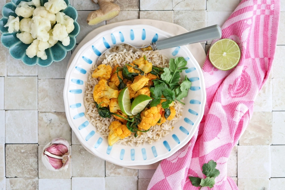 Chicken Madras with Cauliflower & Rice
