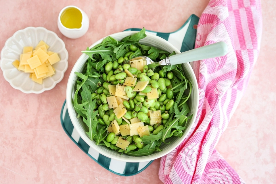 Edamame & Cheese Salad